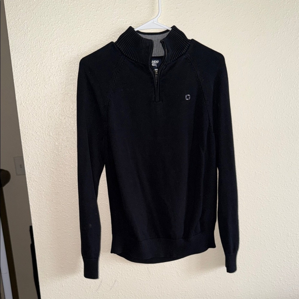 Chase Bank unisex Black Zip-Up Sweater